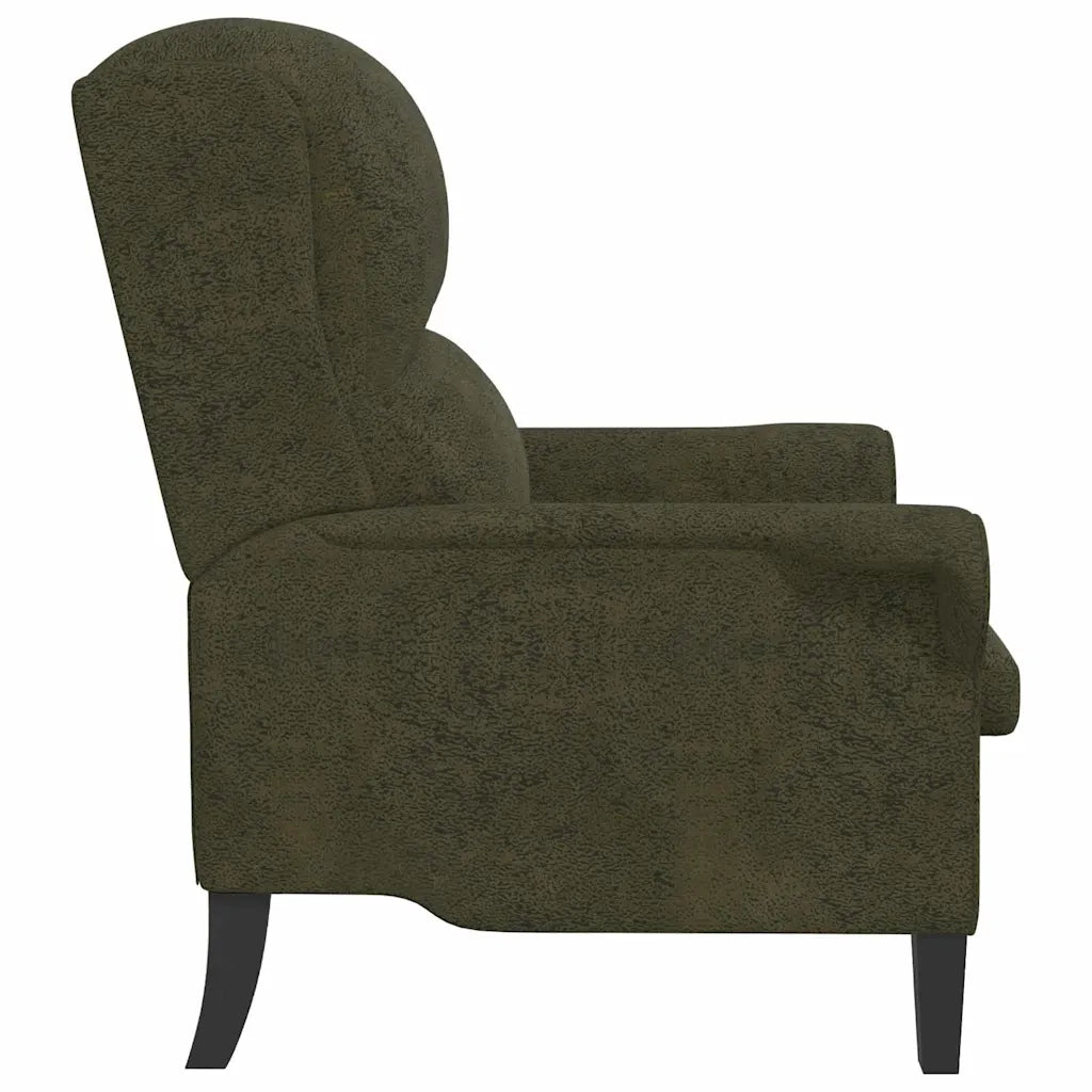 Divano Sedia-Poltrona Verde militare Pelle Sintetica