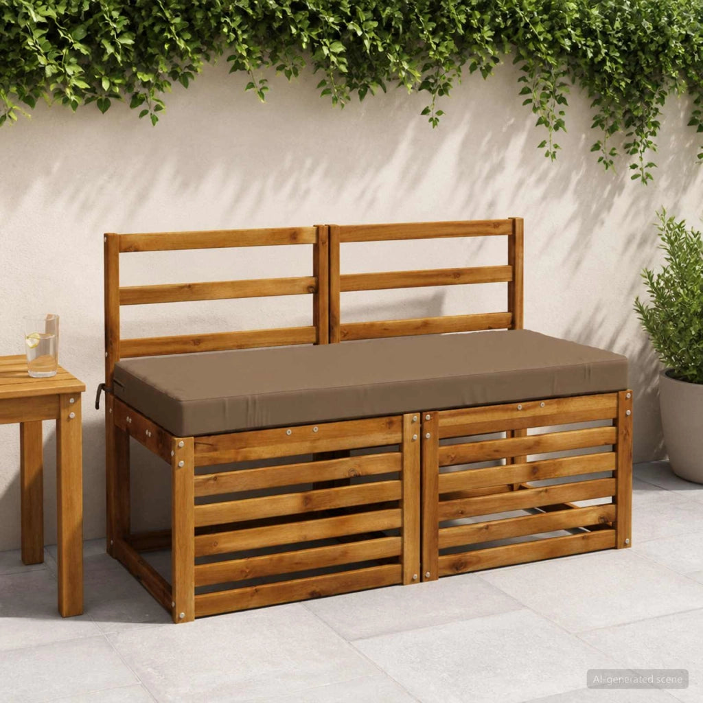 Cuscini per Panchina a 2 Pezzi SOEST 2 pz 100% Poliestere 950187