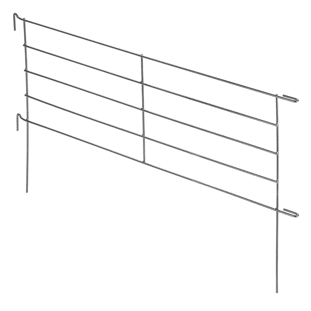 Recinzione da giardino in metallo KADAX, bordura a palizzata saldata, altezza 100 cm.