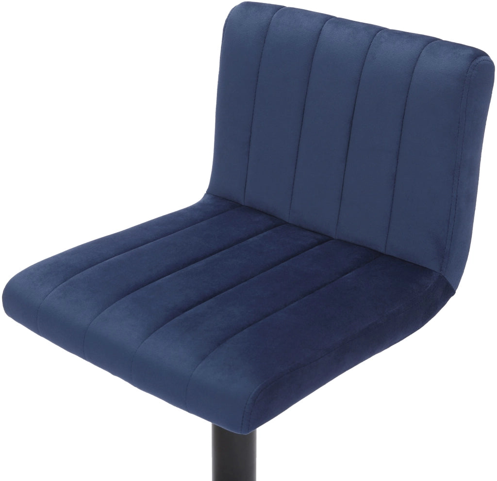 Sgabello da bar Jamie velvet blu