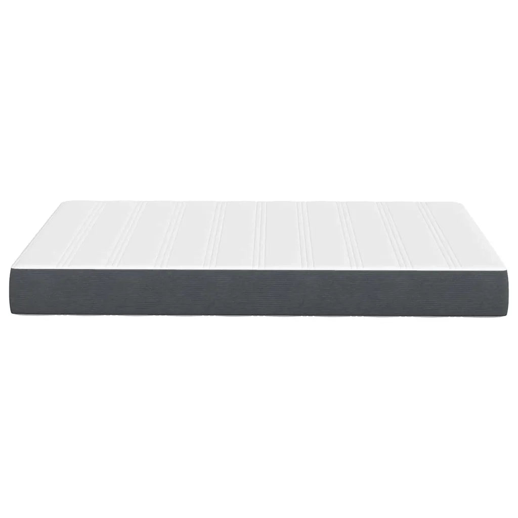 Materasso da Letto con materasso Grigio 120 x 200 cm Tessuto 42008282