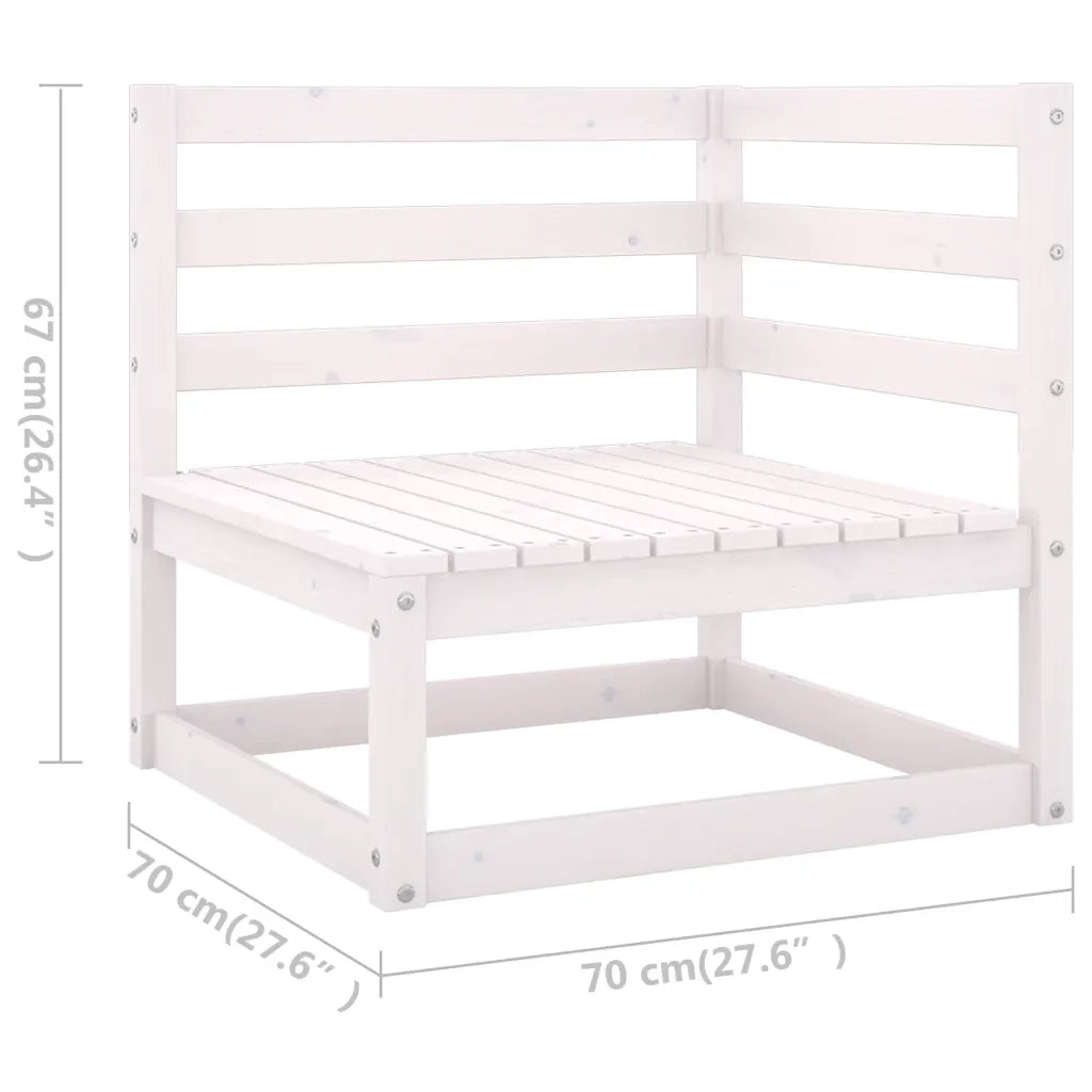Set Divani da Giardino 6 pz con Cuscini Legno Massello di Pino 3076445