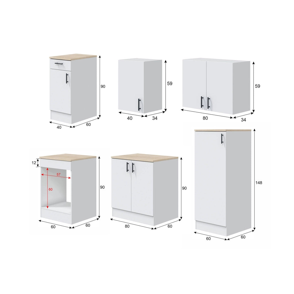 Cucinino Telinea, Cucina un Cassetto, Bianco