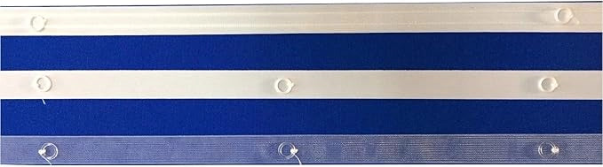 Fettuccia Termoadesivo per tende a pacchetto FET 013 - Nastro MM 16 con anelli termoadesiva colore bianco
