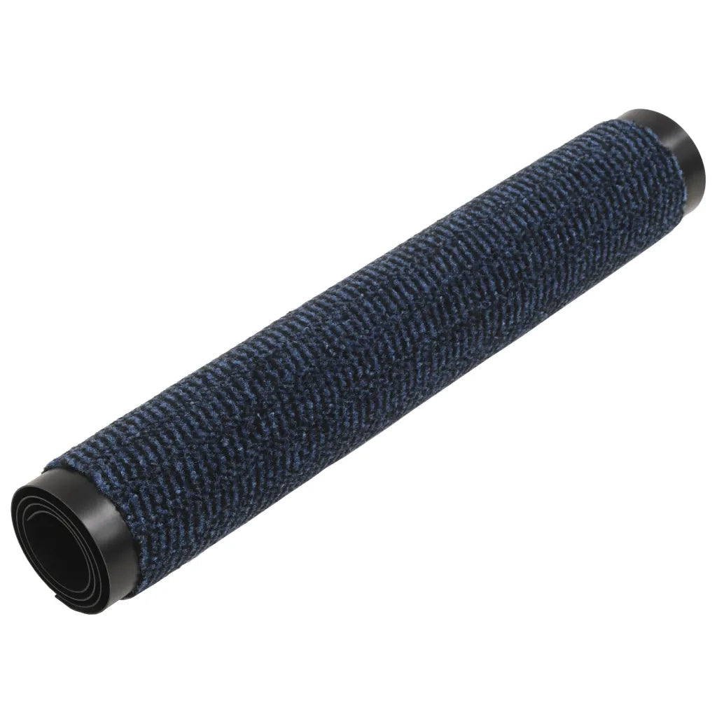 Tappeti Antipolvere 2 pz Rettangolari Trapuntati 80x120 cm Blu 3051612