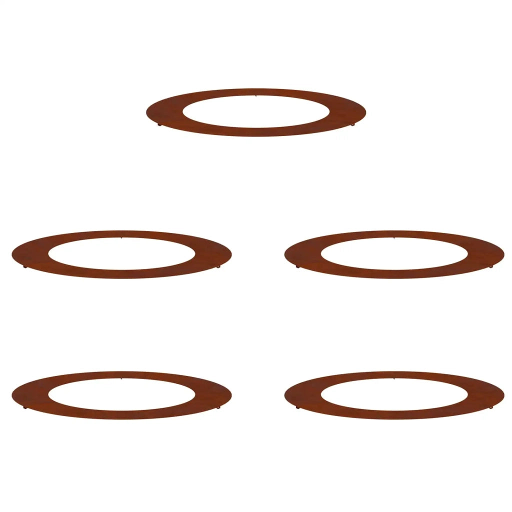 adatto per Anelli d'Albero Piatto 5 pz Marrone ?60 / 90 cm CFW7848397
