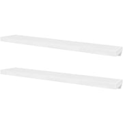 Scaffale/mobiletto/mobiletto da parete di design 4 pezzi bianco 120 cm 2702265