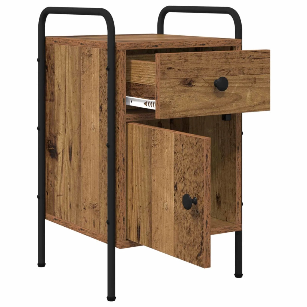 Armadio da Notte 2 pz Legno antico 35 x 36,5 x 61 cm 8007656