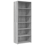 Buffet credenza cassettiera armadio mobile contenitore organizer cucina soggiorno salotto rovere Sonoma alto 70 x 41 x 185 cm legno ingegnerizzato grigio 02_0035627
