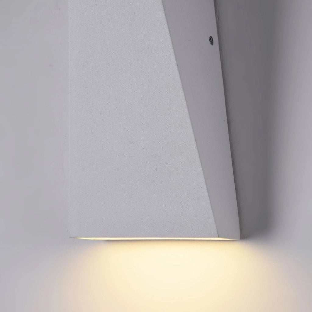 Lampada da parete Outdoor in Metallo Times Square Bianco