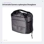 Camera-opbergtas universale - Portatile - Resistenti all'acqua e shock - Grigio - Estensibile con innesco - Adatto per Fotocamere