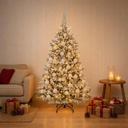 Albero di Natale Artificiale con Palline 150 cm 150 LED 3466068