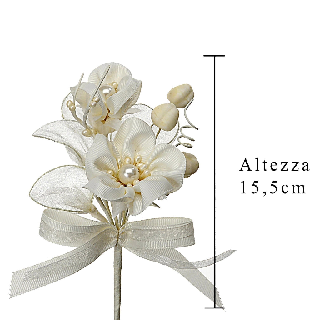 Set 24 Pick Fiorito Artificiali Altezza 15,5 cm Beige