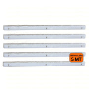 KIT CREMAGLIERA 30X12 5 MT M4 IN ACCIAIO ZINCATA ZINCATO X CANCELLO SCORREVOLE
