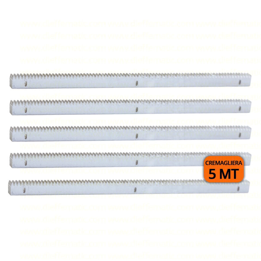 KIT CREMAGLIERA 30X12 5 MT M4 IN ACCIAIO ZINCATA ZINCATO X CANCELLO SCORREVOLE
