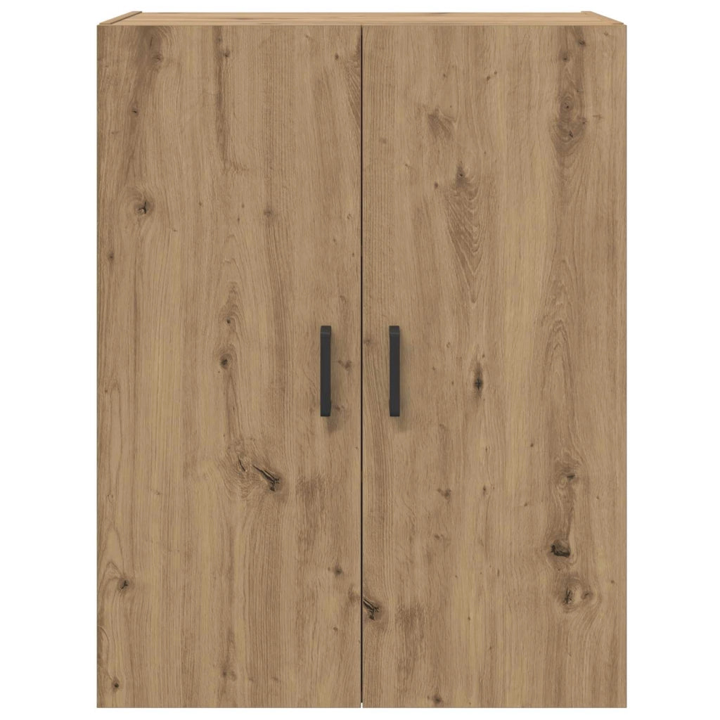 Set di 2 moderni mobili contenitori da parete ottimizzati 69,5 x 34 x 90 cm finitura rovere ingegnerizzato realizzati a mano 02_0056035