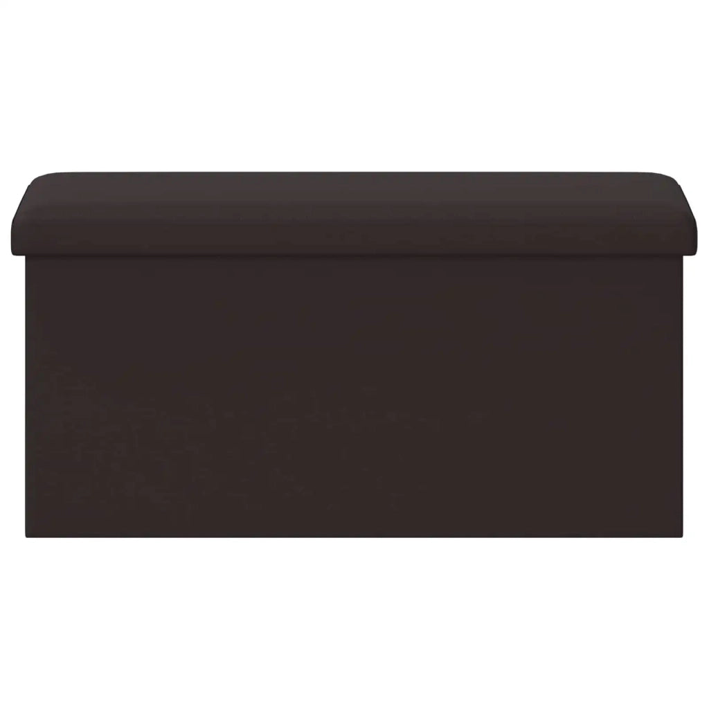 Panchina di stoccaggio pieghevole Marrone PVC 42045235