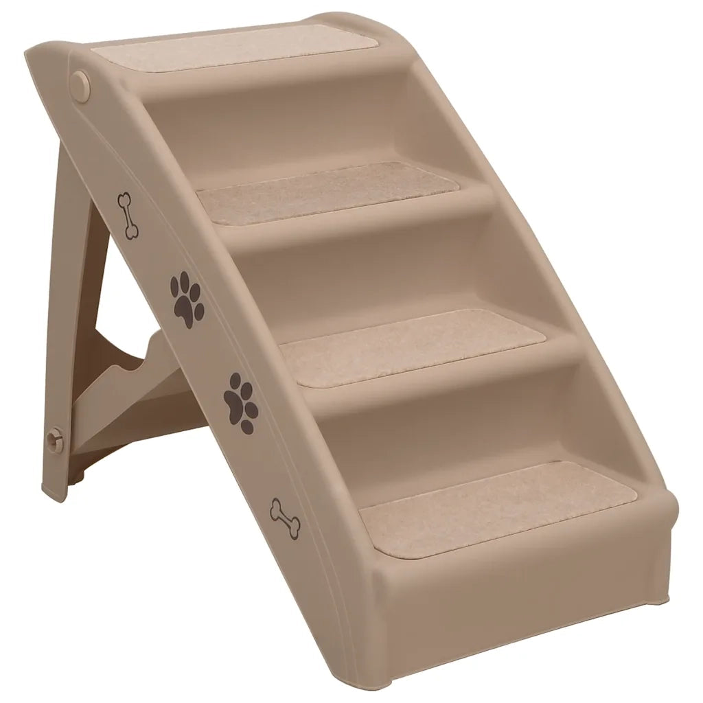 Scala Pieghevole per Cani Marrone 62x40x49,5 cm CFW8138832