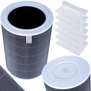 Set Filtro HEPA 360° con Chip RFID e 6 Prefiltri Cotone G4 – Compatibile con Xiaomi Air Purifier 2/2S/2C/2H/3H/3C/Pro