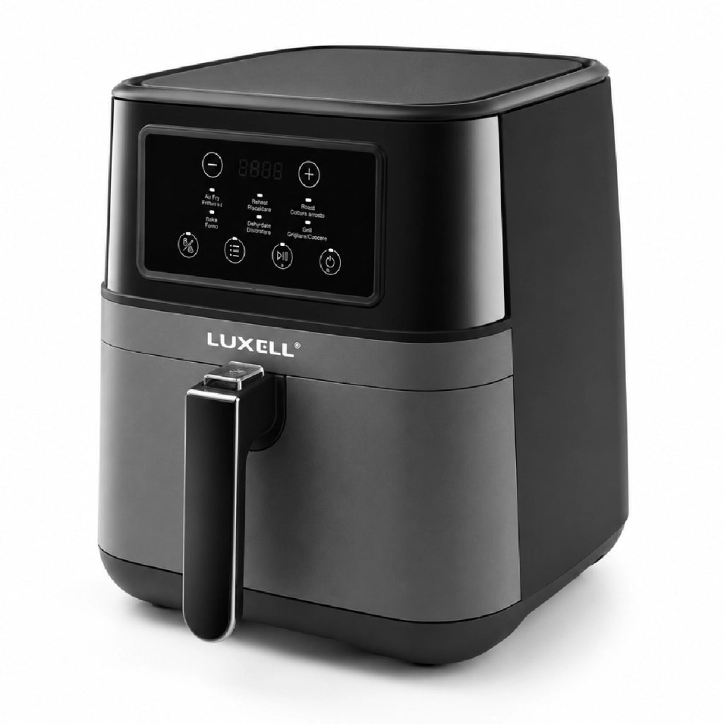 Friggitrice ad Aria 7.5 Litri 1850W Digitale Led 6 Programmi Senza Olio Nero