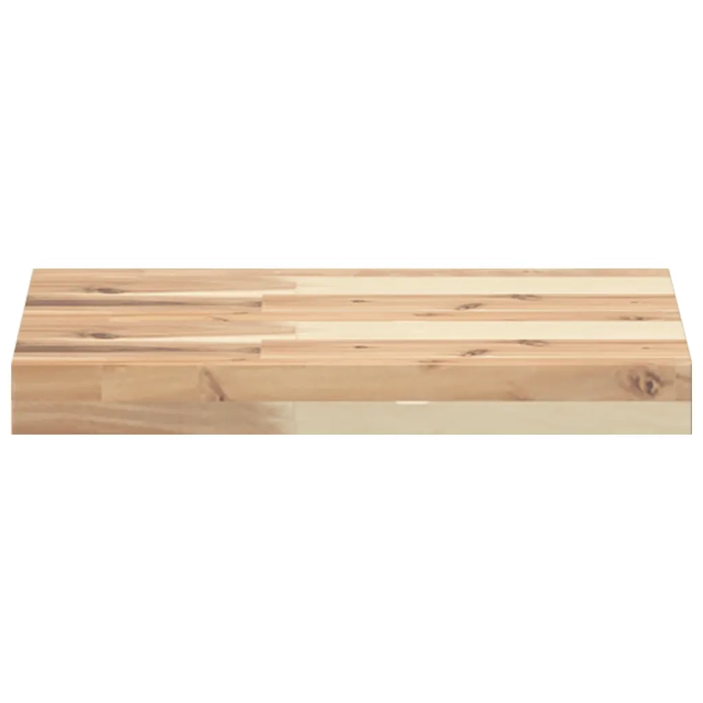 Mensole da Parete 2 pz 60x30x4 cm Legno Acacia Non Trattato 3279448