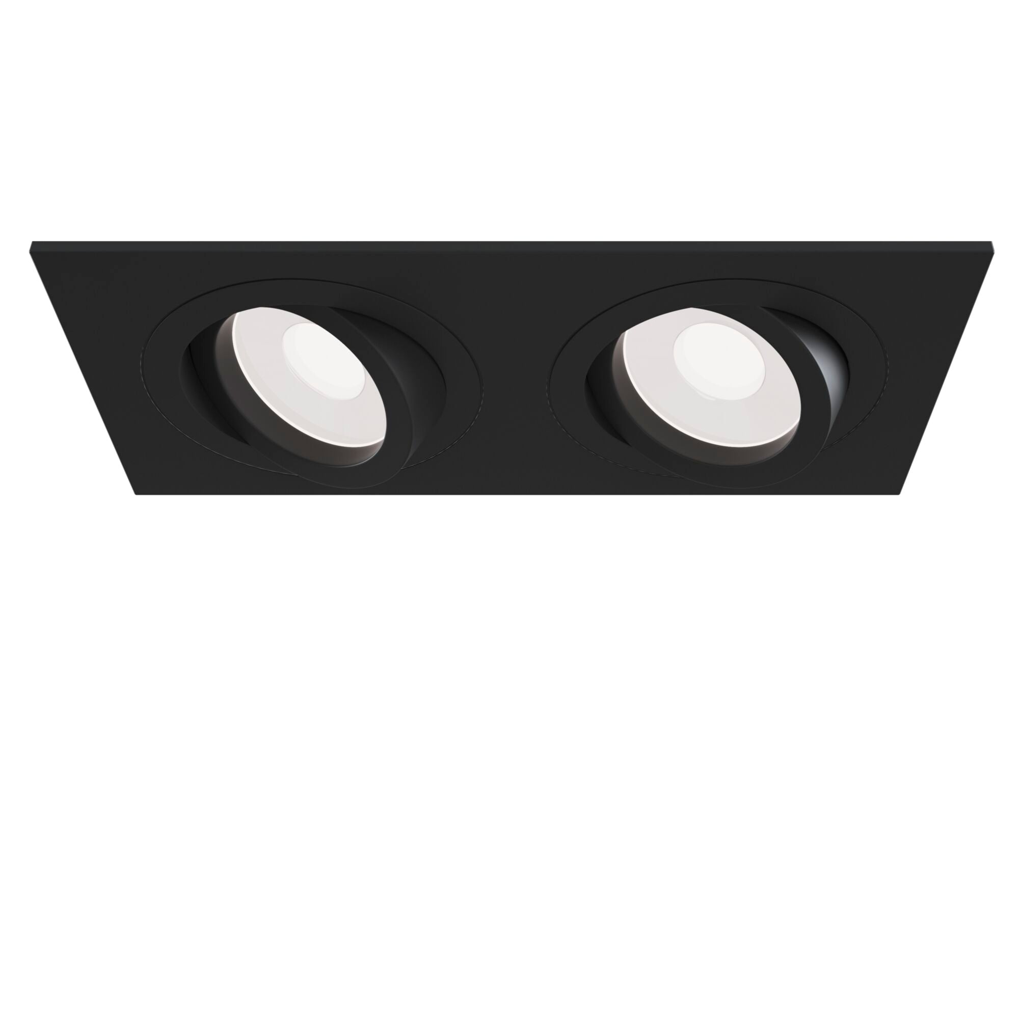 Faretto da incasso Downlight in Alluminio Atom Nero