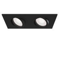 Faretto da incasso Downlight in Alluminio Atom Nero