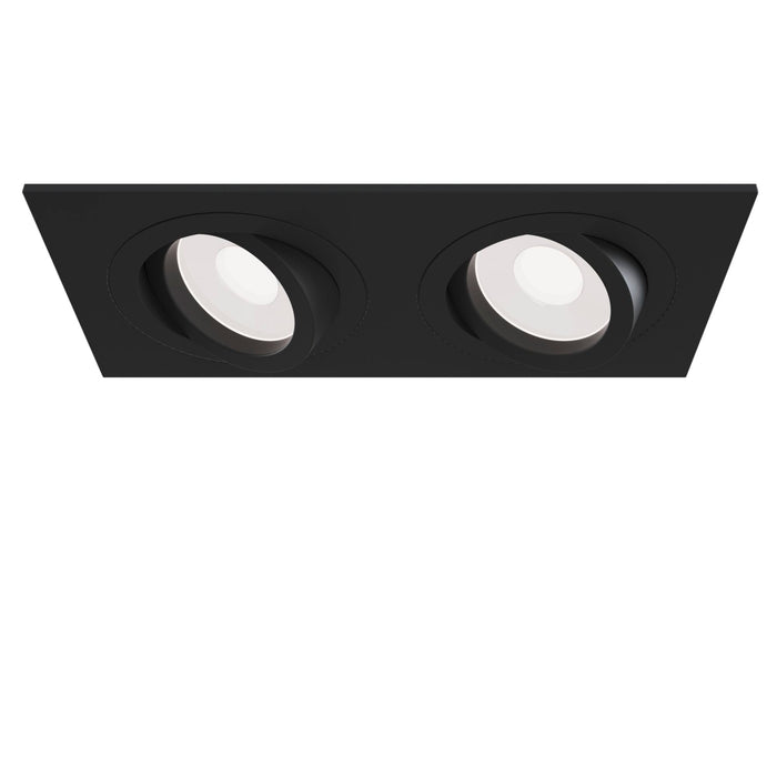 Faretto da incasso Downlight in Alluminio Atom Nero