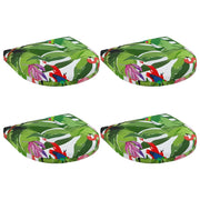 Cuscini per Sedia in 4 Pezzi 4 pz 100% Poliestere Multicolore 945299