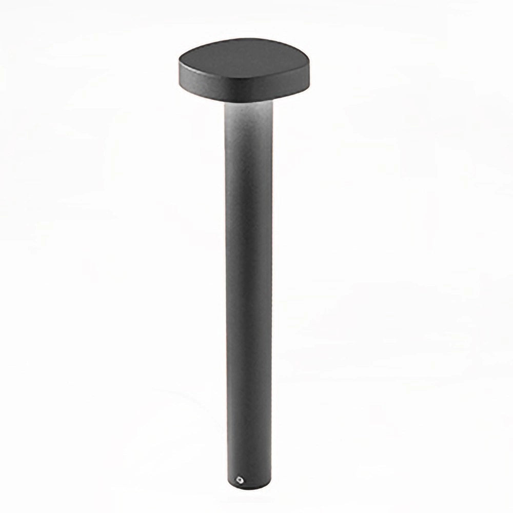 Zafferano Ciottolo - Paletto Led da esterno IP54 7W 3000K design moderno in alluminio per giardini e vialetti - 70 cm Grigio Scuro