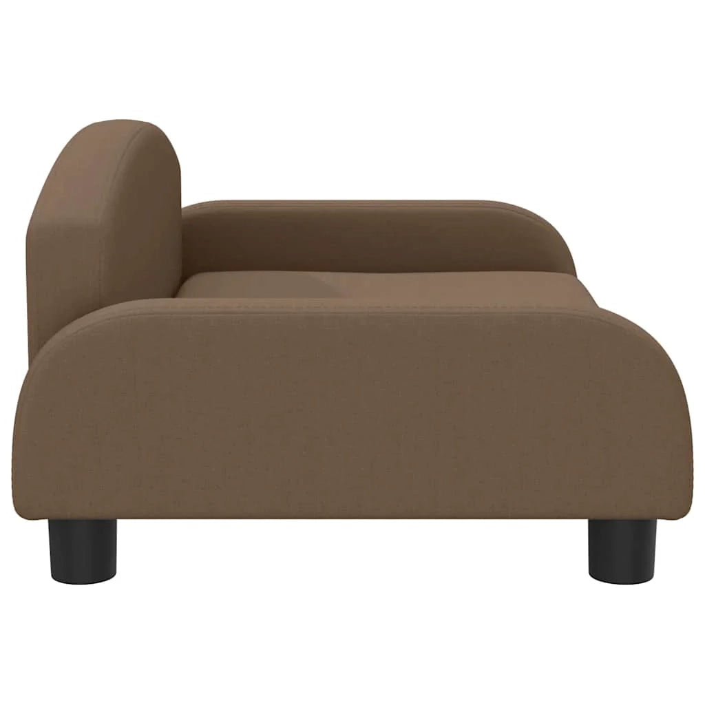 Cuccia per cani a forma di cesto comoda 70 x 45 x 30 cm tessuto marrone 02_0042846
