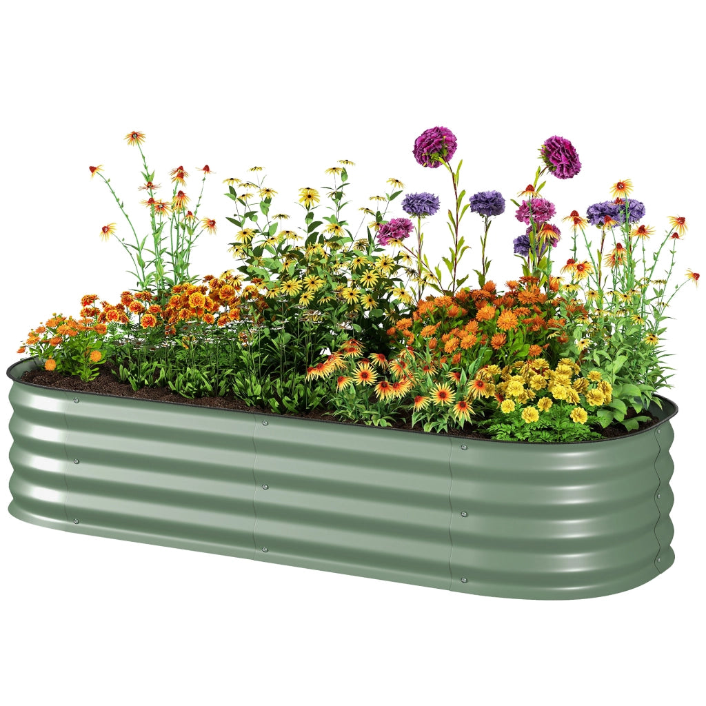 Fioriera Grande per Giardino ¨C Zephmum ¨C Verde 150x62x30 cm