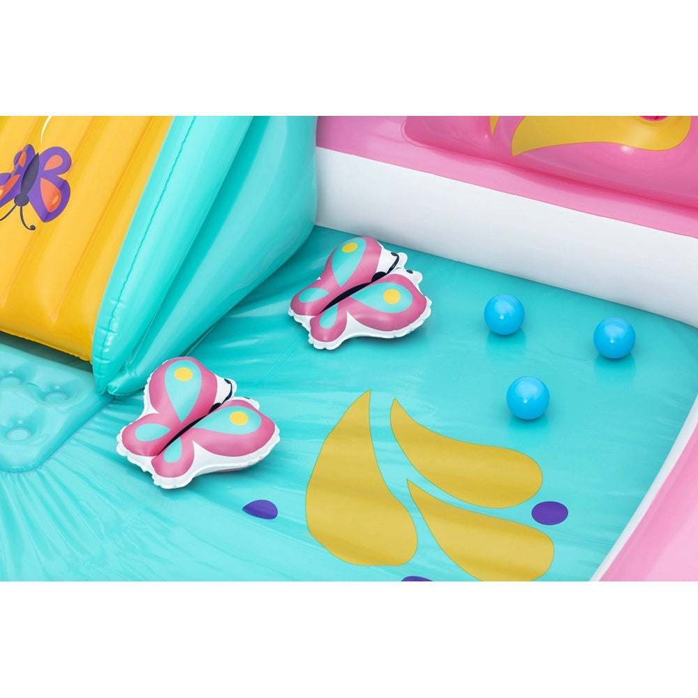Trade Shop - Centro Giochi Gonfiabile Acquatico Per Bambine Forma Farfalla 180x180x117cm Piscina 53175 -