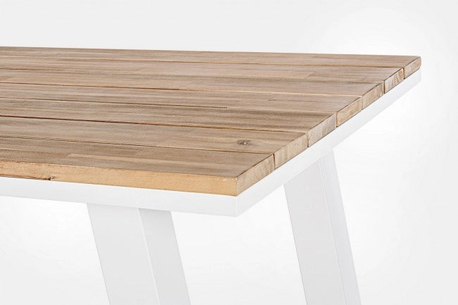 Tavolo Bar Alluminio Antracite Moderno da Esterno 131x73 - NAVIGATOR