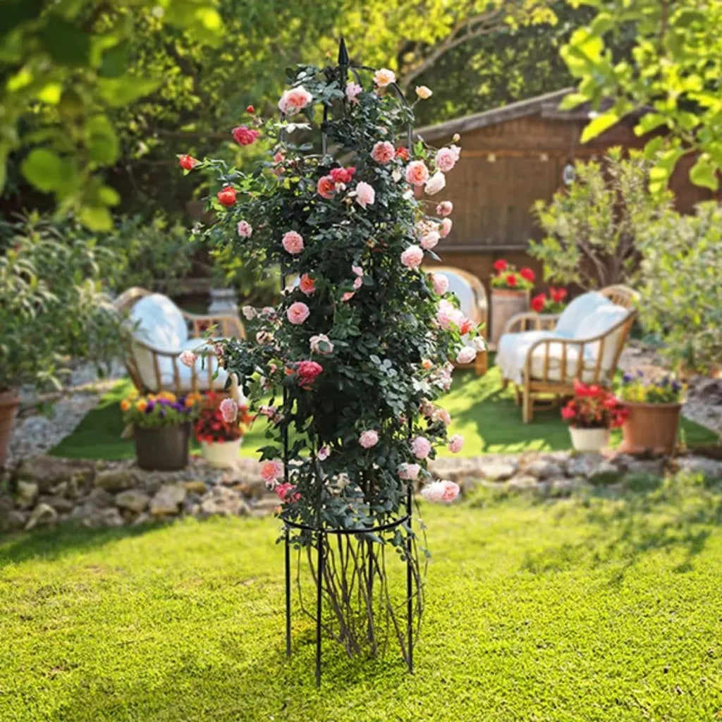 HI Arco da Giardino Verde 40x40x200 cm in Acciaio 423925