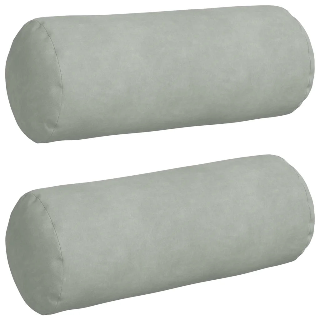 Cuscini a rullo 2 pcs Grigio chiaro Ø 15 x 40 cm
