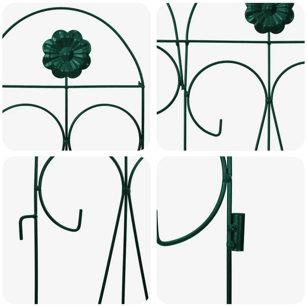 Recinzione per Giardino 5 pz Verde Acciaio CFW5376103