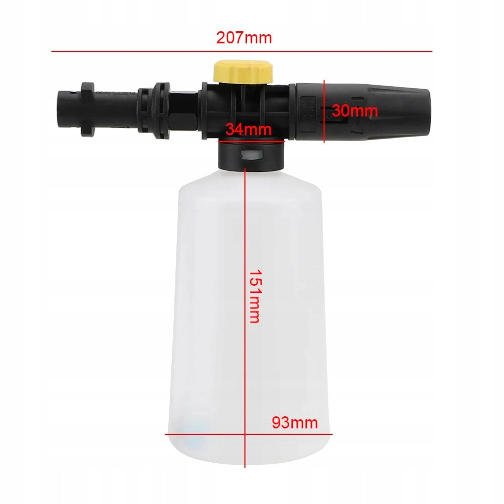 Pianificatore di Schiuma 750ml Compatibile con Idropulitrice Kärcher K2-K7 – Attacco Bayonet