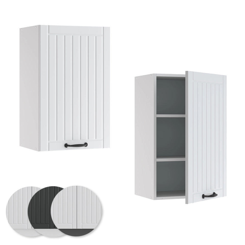 Pensile da cucina Fame-Line Bianco rustico/Bianco 45 cm Vicco