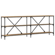 Tavolo Consolle | Tavolo d'Ingresso Rovere Artigianale 200 x 30 x 75 cm