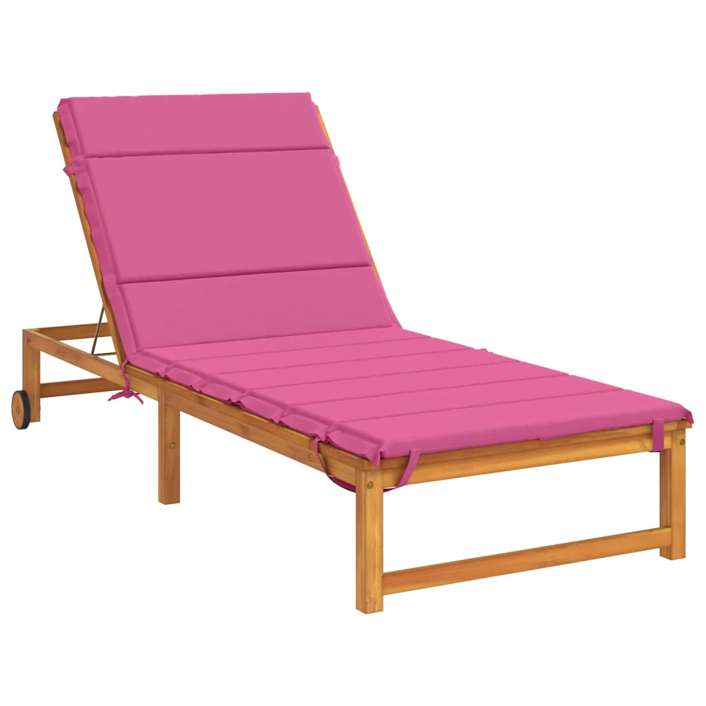 Cuscino per Lettino GEMERT 100% Poliestere Rosa 200 x 80 x 3 cm 948582