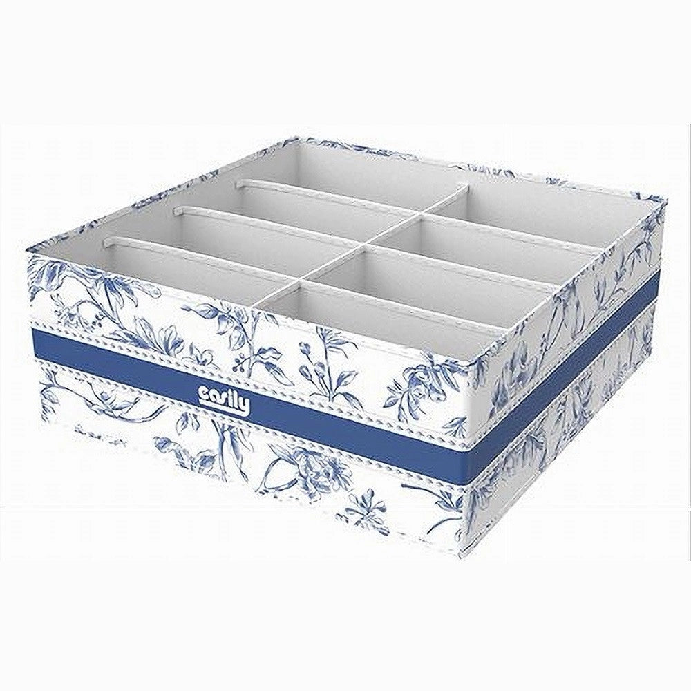 Trade Shop - Organizer Per Armadio 8 Scomparti Scatola Salvaspazio 32x32x12cm Fantasia 87330 -