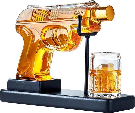 Set di Caraffa Whisky con Bicchiere per Uomini - Idea di Regalo Unica per il Compleanno - Papà della Figlia - Regalo Militare Stiloso - Dispensatore di Liquori per Bar e Feste - 676 oz