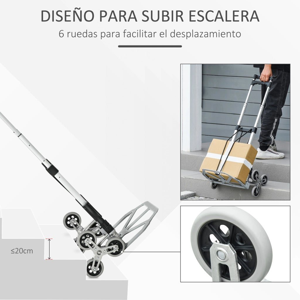 Carriola Pieghevole con Ruote ¨C zephmum ¨C 70kg Portatile
