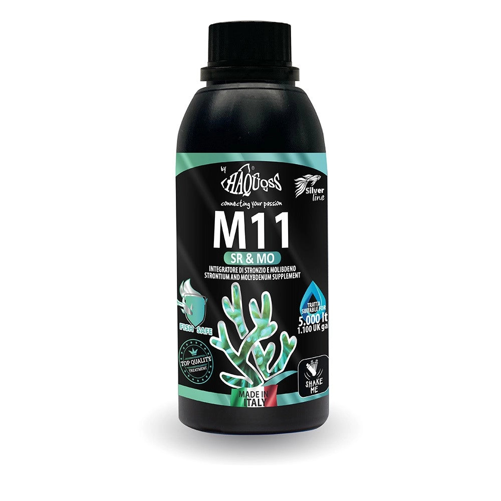 Haquoss M11 Sr & Mo 250ml - integratore di stronzio e molybdeno per acquari marini