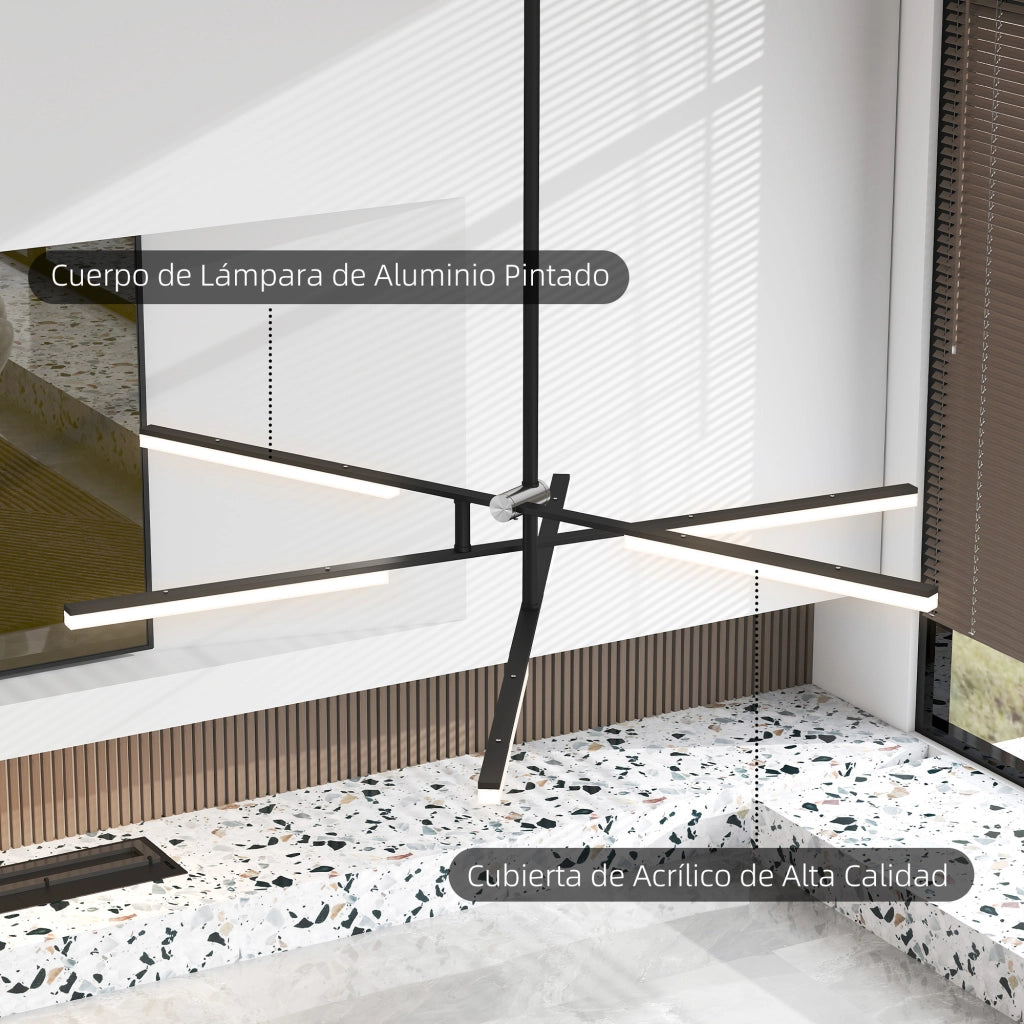 Lampadario LED Moderno a Sospensione ¨C Zephmum ¨C Acrilico Bianco ?100x79 cm