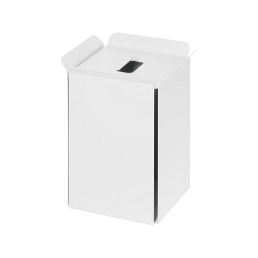 Lineabeta - Pattumiera con coperchio Bandoni in alluminio bianco