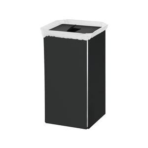 Lineabeta - Portabiancheria Bandoni quadrato in alluminio nero con sacco