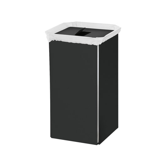 Lineabeta - Portabiancheria Bandoni quadrato in alluminio nero con sacco
