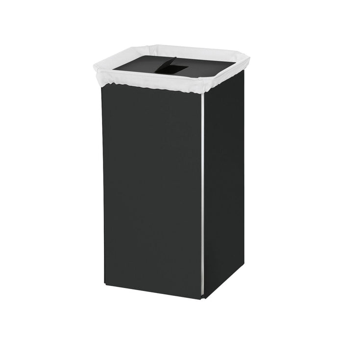 Lineabeta - Portabiancheria Bandoni quadrato in alluminio nero con sacco